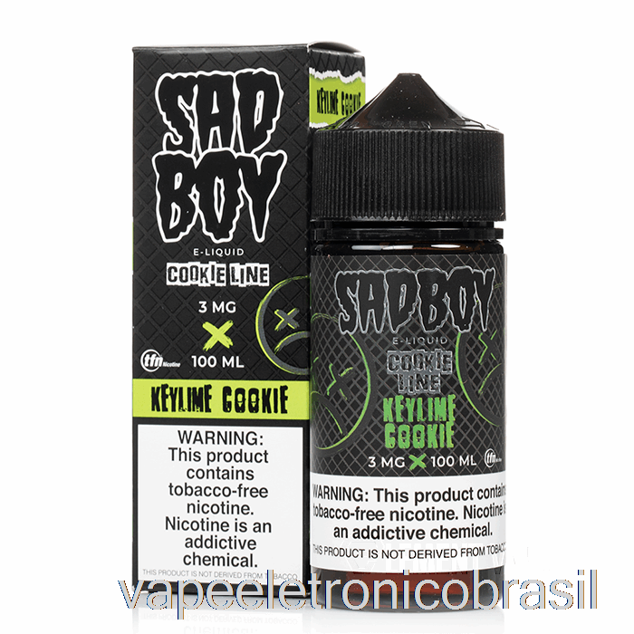 Vape Recarregável Keylime Cookie - Sadboy - 100ml 3mg